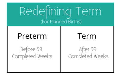 Every Week Really Does Matter: Redefining Term For Planned Births